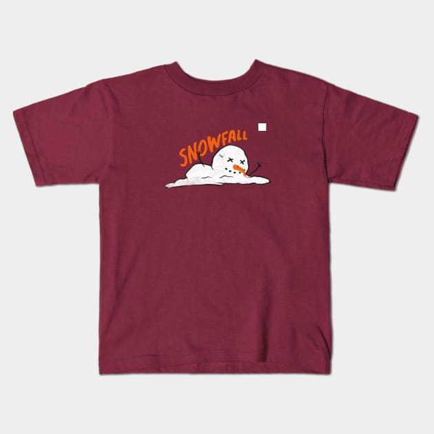 Snowman The Snowfall Kids T-Shirt by Kids World Wide